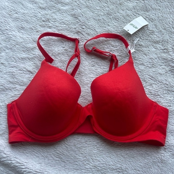 Aerie NWT full coverage red underwire tshirt bra - Picture 1 of 8